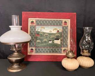 CT587Vintage Oil Lamps