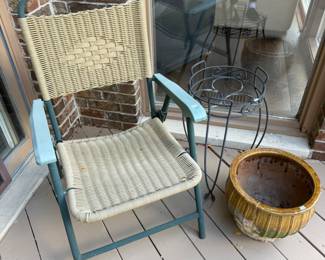 Outdoor Chair, Plant Stand