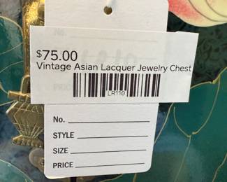 Vintage Asian Lacquer Jewelry Chest