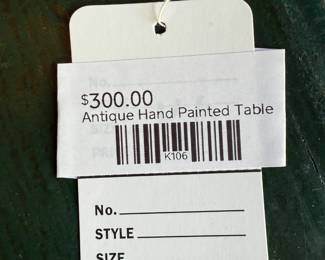 Antique Hand Painted Table