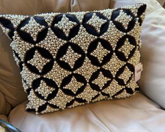 Lili Alessandra Velvet Pearl Pillow