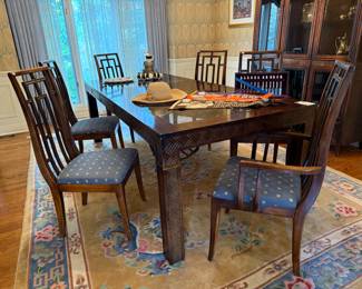Dining Room Table & Six Chairs