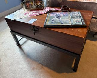 Sports Memorabilia, Storage End Table