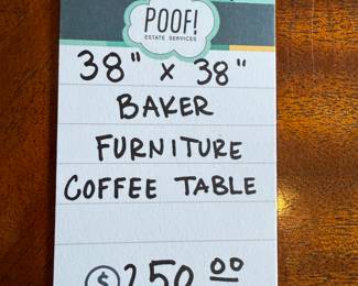 Baker Furniture Coffee Table