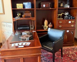 L-Shape Desk Unit, Crate & Barrel Chair