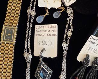 Judith Ripka Sterling & 18k Single Earring