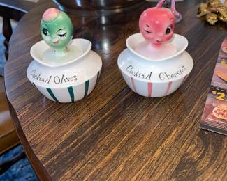 Lefton Cordial Olives and Cherries holders