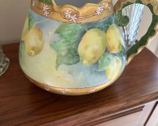 Hand painted pitcher circa 1900