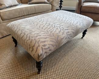 Animal Print Ottoman 