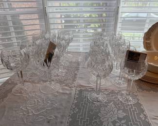 Large Collection of Waterford Crystal Glasses