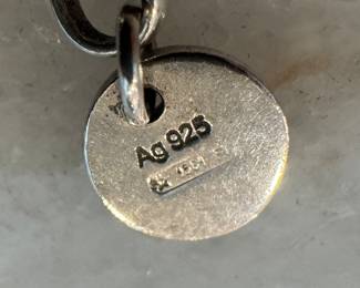 Gucci Sterling Silver Interlocking G Necklace