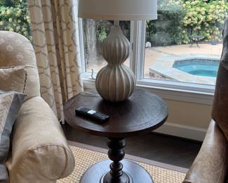 Ethan Allen Round Warren End Table (pair)