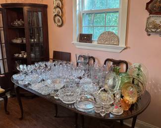 China Cabinet / Formal Glassware / Serving Pieces / Crystal Stemware and China