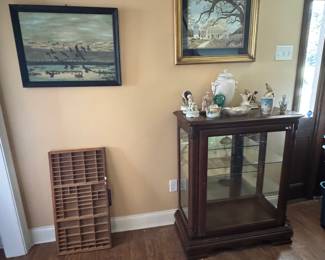 Curio Cabinets / Printer's Drawer