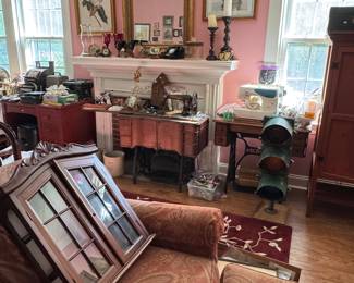 Decorative Mirrors / Sewing Machines / Antique Sewing Machine Cabinets / Wall Curio Cabinet
