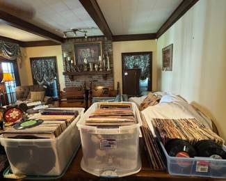 Vintage Vinyl Records:  33 and 45's