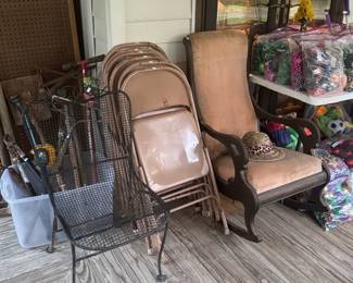 Metal Folding Chairs / Rocker / Outdoor Cast Iron Chair