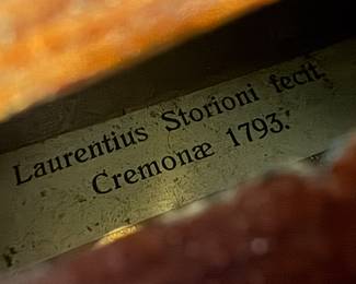 Laurentius Storioni Fecit Cremona 1793 Violin