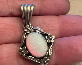 STERLING /OPAL PENDANT