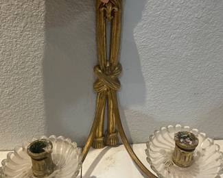 ANOTHER PAIR OF ANTIQUE FRENCH WALL SCONCES