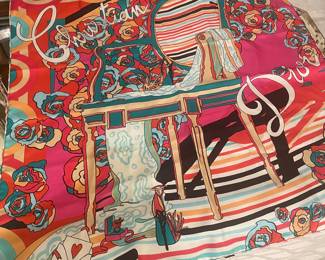 COLLECTIBLE CHRISTIAN DIOR SILK SCARF -  