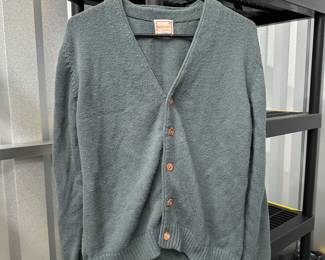 $10 - Vintage Blue Cardigan size Medium 