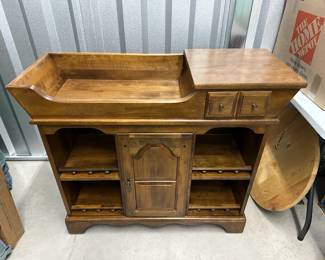 $175 - Mid-1970s Temple-Stuart Brand Dry Sink w/ Copper Basin - Great Condition