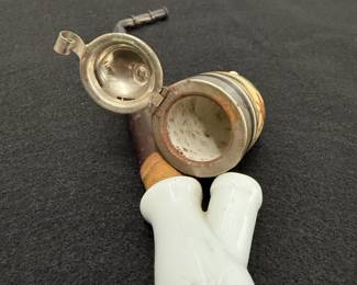 $50  Porcelain Deer Pipe 
