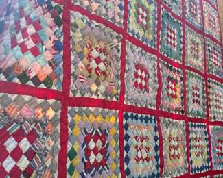 $180 Large Vintage Quilt, great condition only minor wear see pictures , no notable stains, pet free /smoke free