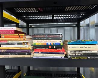 $50 - Lot of 30 Assorted Zen, Mindfulness, and Philosophy Texts - Dalai Lama, Camus, Sartre, et al