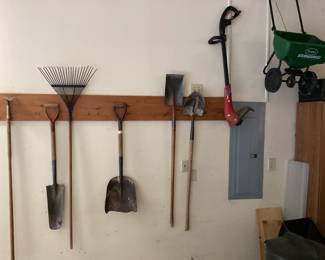 Yard Tools Rakes Shovels etc