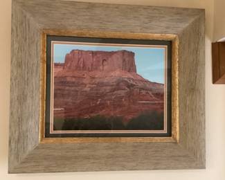 Wall Art St. George Utah framed in gold