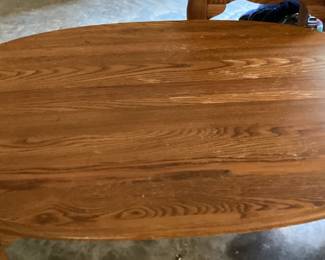 Oval Oak Mid Century coffee table