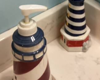 Lighthouse soap dispensers