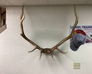 Antler Hat Rack with Conductors Hat