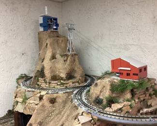 Train table and landscapes