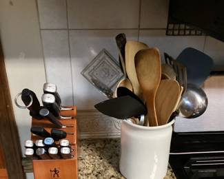 Knife Set Utensil Crock