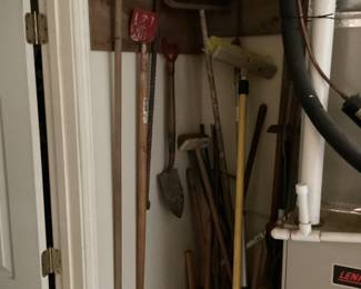 Broom and yard tools