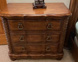 3 drawer wooden night stand