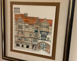 Wall Art Red Roofs