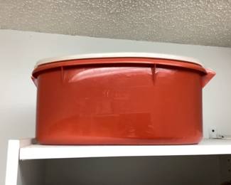 Red Tupperware Container