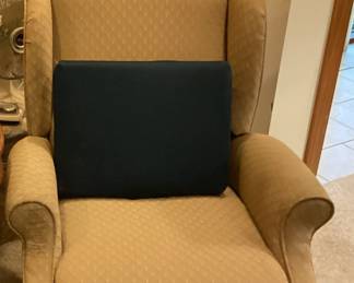 Beige Wingback Chair