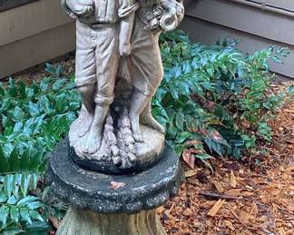 Garden Statue Two Children