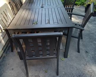 Outdoor Table and 6 chair metal set