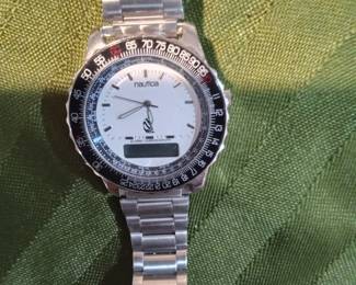 Nautica Digital and analog Men's Watch (needs battery)