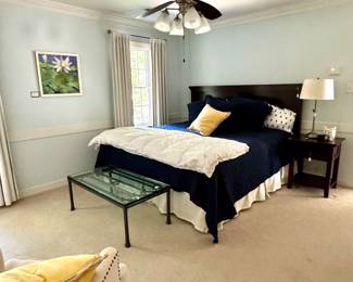 Pottery Barn Headboard - comes with like new mattress and box springs