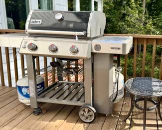Weber Genesis II Gas Grill with 2 tanks