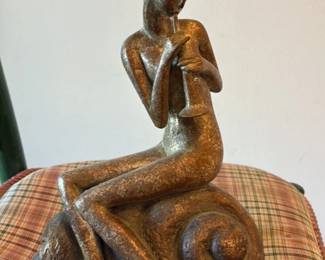 Art Nouveau Figural Bronze Sculpture 