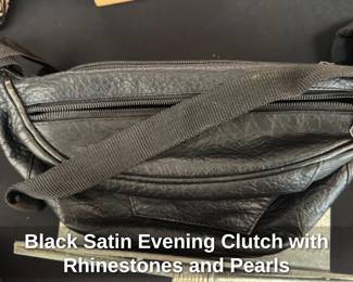 Black Leather Fanny Pack 