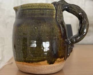 Stoneware Jug with Drip Glaze 